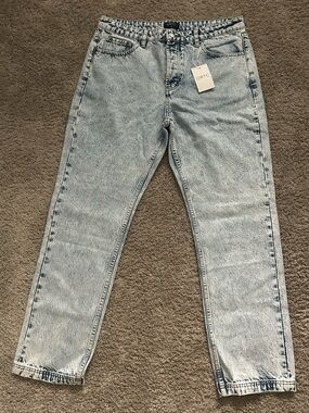 ORTC Men’s Light Wash Blue Straight Fit Denim Jeans NWT 36x30